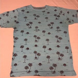 Palm Tree Print Short Sleeve Tee